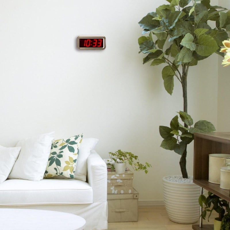 Timegyro Alarm Clock for Bedrooms, LED Digital Clock Battery Operated Small Wall Clock with 3 Level Brightness Adjustable,Snooze,12/24Hr,1.2" Digital Display for Desk, Bebside,Table, Travel - Image 5